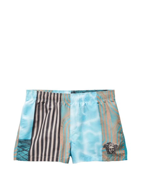  Versace Bañador Estampado - Azul 