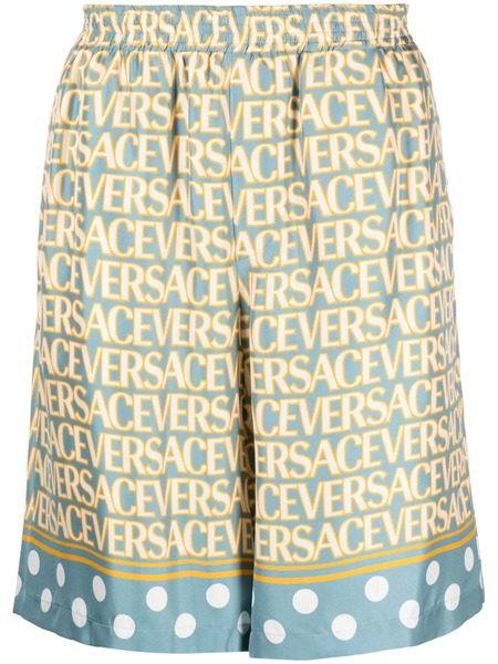  Versace Bermudas Versace Allover - Azul 
