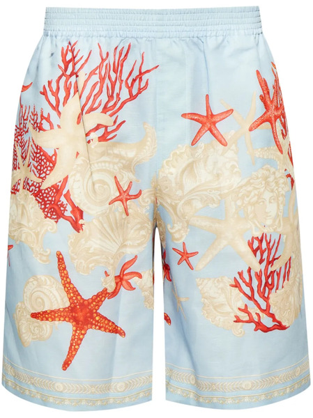  Versace Bermudas Barocco-sea - Azul 