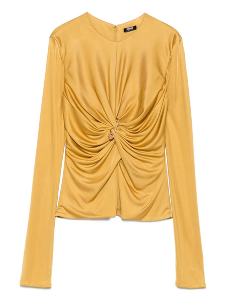  Versace Blusa Fruncida - Dorado 