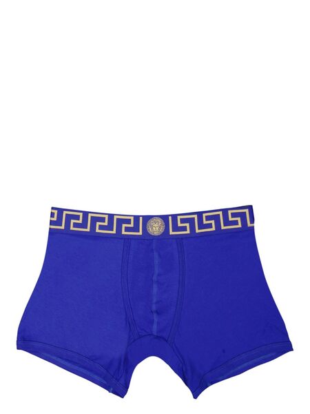  Versace Bóxer Greca Border Largo - Azul 