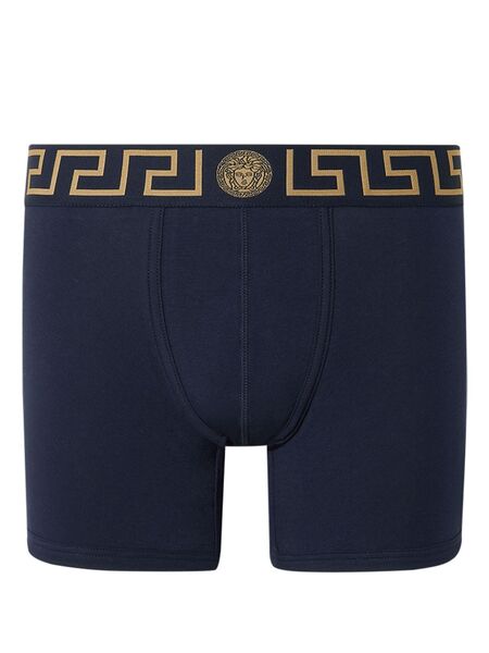  Versace Bóxer Greca Border Largo - Azul 