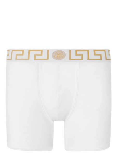  Versace Bóxer Greca Border Largo - Blanco 