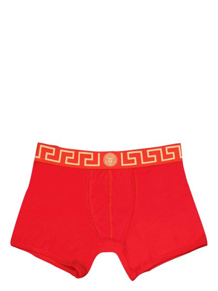  Versace Bóxer Greca Border Largo - Rojo 