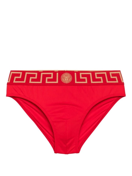  Versace Bragas De Bikini Greca Border - Rojo 