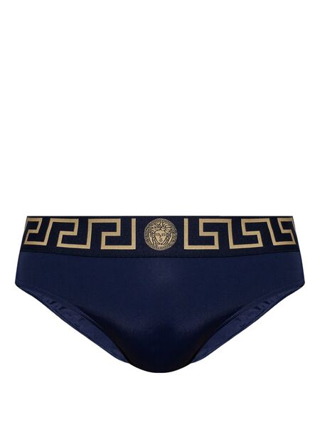  Versace Calzoncillos Greca Border - Azul 