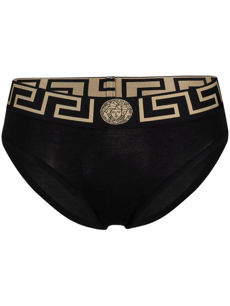  Versace Calzoncillos Greca Border - Negro 