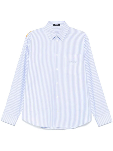  Versace Camisa Maxi Chain A Rayas - Azul 