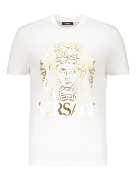 Versace Camiseta De Algodón - Blanco 