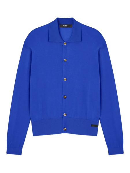  Versace Cárdigan Con Botones - Azul 