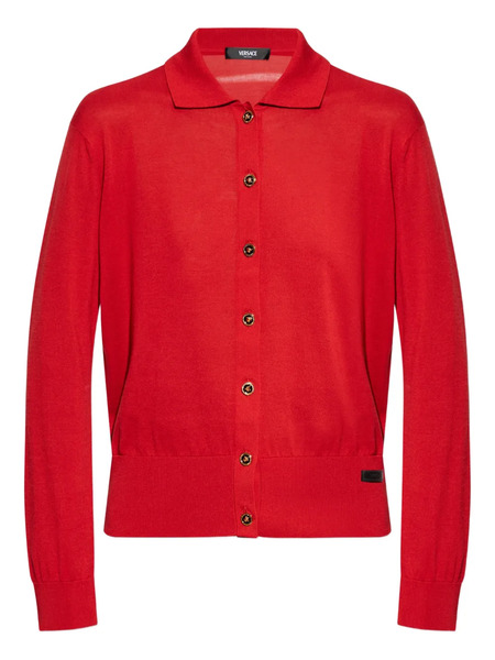  Versace Cárdigan Con Botones - Rojo 