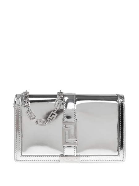  Versace Cartera Espejada - Plateado 