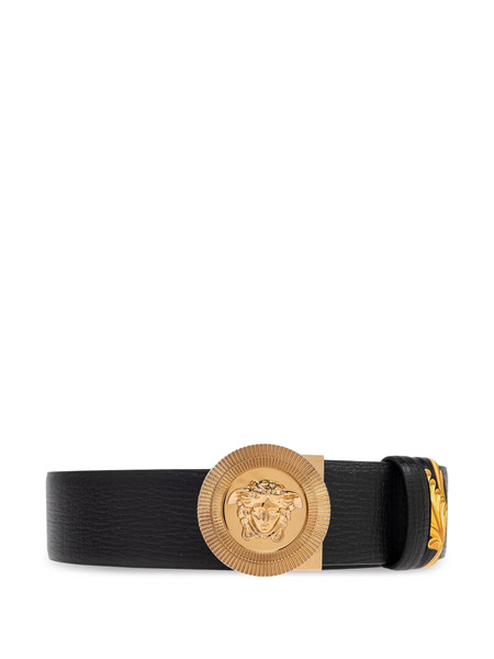  Versace Cinturón Con Hebilla Medusa - Negro 