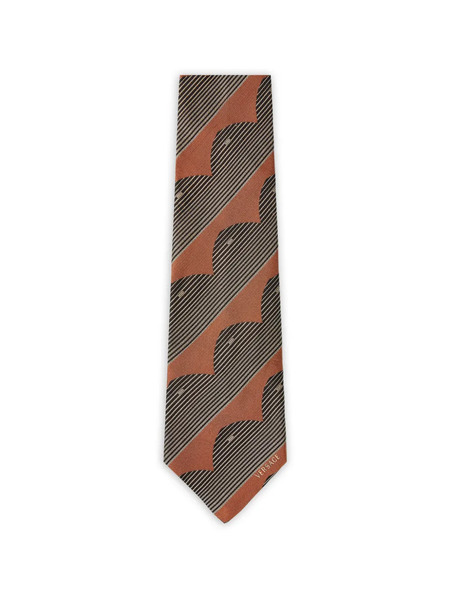  Versace Corbata De Seda Estampada - Marrón 