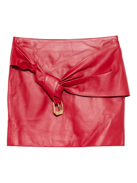  Versace Falda Estilo Cupro - Rojo 