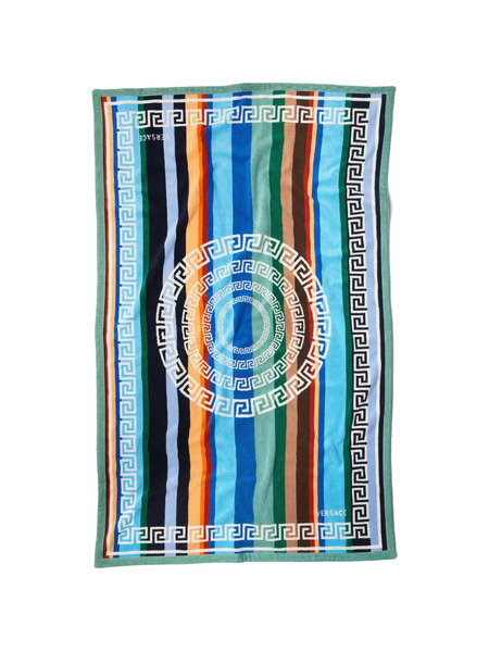  Versace Home Toalla A Rayas - Azul 