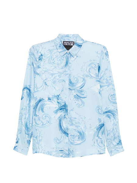  Versace Jeans Couture Camisa Estampada - Azul 