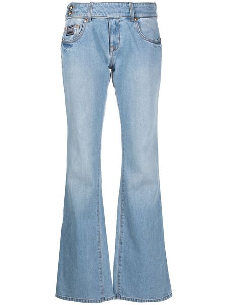  Versace Jeans Couture Vaqueros Acampanados - Azul 