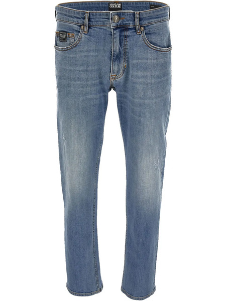  Versace Jeans Couture Vaqueros Con Corte Slim - Azul 