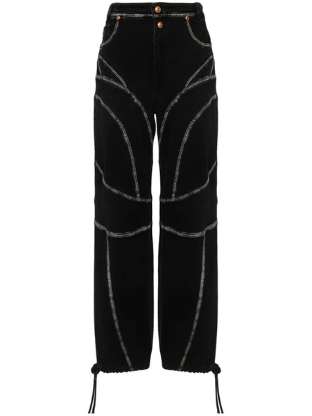  Versace Jeans Couture Vaqueros Piece Number Rectos - Negro 