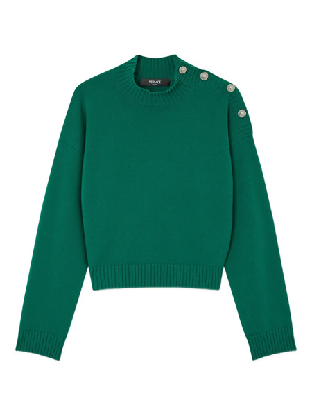  Versace Jersey Con Cuello Alzado - Verde 