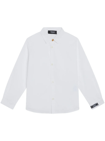  Versace Kids Camisa Con Pliegues - Blanco 