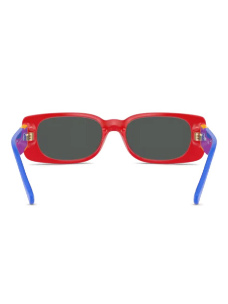  Versace Kids Gafas De Sol Con Montura Rectangular - Rojo 