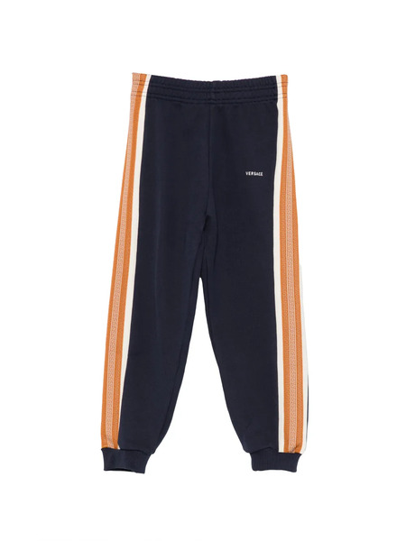  Versace Kids Greca-tape Track Pants - Azul 