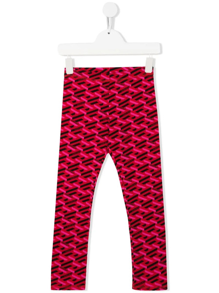  Versace Kids Leggins La Greca - Rojo 