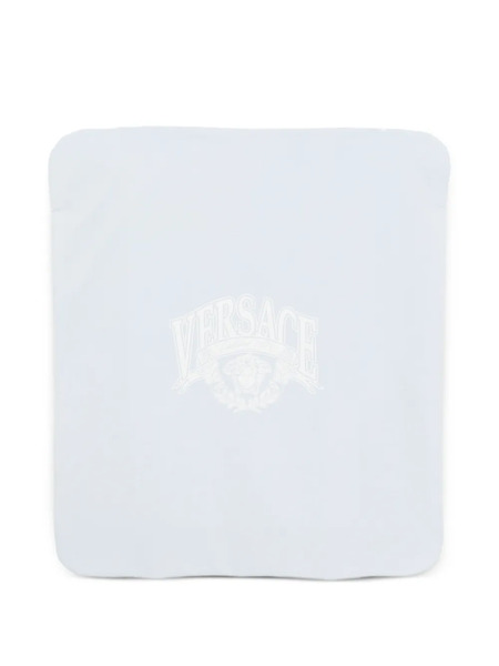  Versace Kids Manta Con Logo Estampado - Azul 