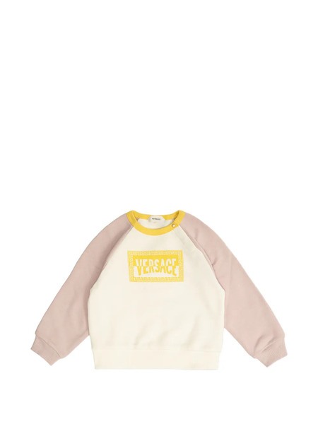  Versace Kids Sudadera Con Logo Estampado - Neutro 