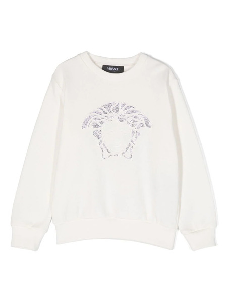 Versace Kids Sudadera Medusa Head - Blanco 