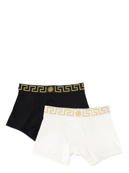  Versace Pack De Dos Bóxeres Greca Border - Blanco 