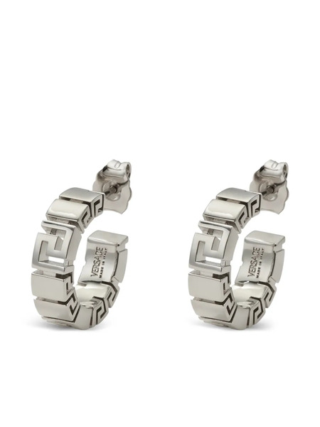  Versace Pendientes Greek De Latón - Plateado 