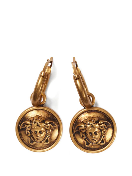  Versace Pendientes Medusa - Dorado 