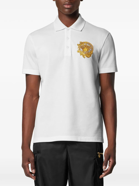  Versace Polo De Algodón - Blanco 