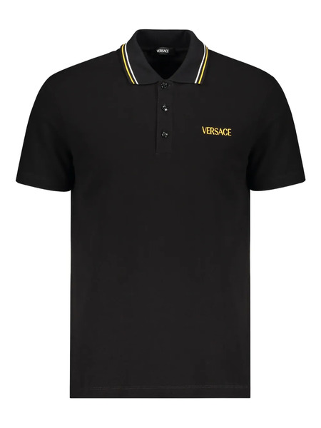  Versace Polo De Algodón - Negro 