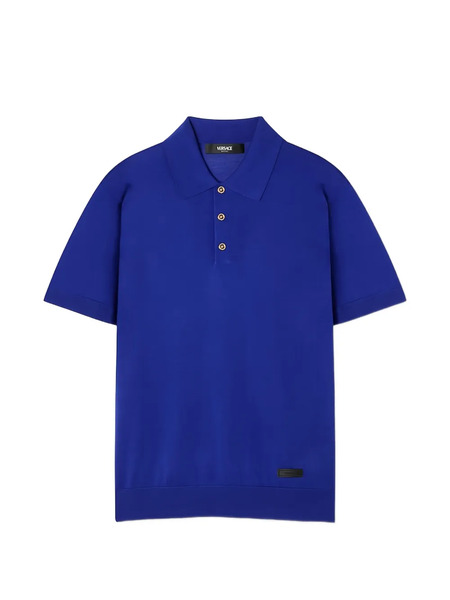  Versace Polo De Punto Fino - Azul 