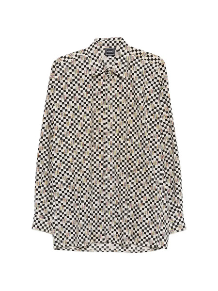  Versace Pre-owned Camisa A Cuadros 1990 - Blanco 