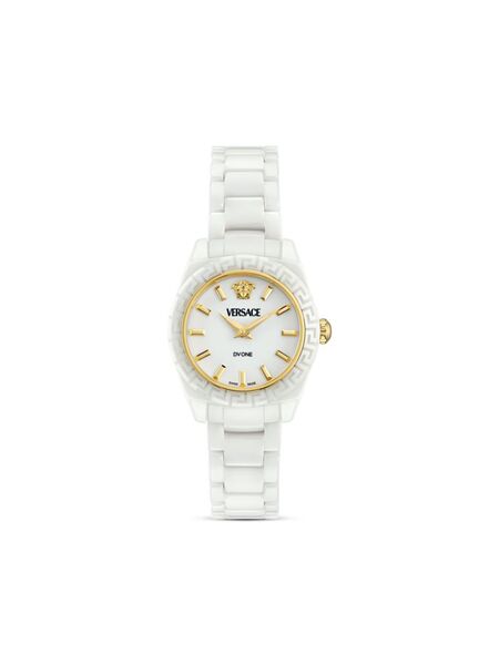  Versace Reloj Dv One Mini De 28 Mm - Blanco 