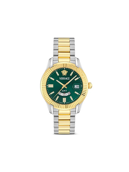  Versace Reloj Greca Gmt De 41 Mm - Verde 