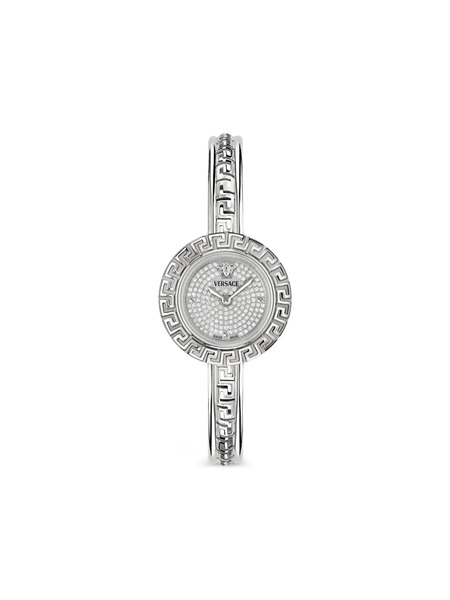  Versace Reloj La Greca De 28 Mm - Plateado 