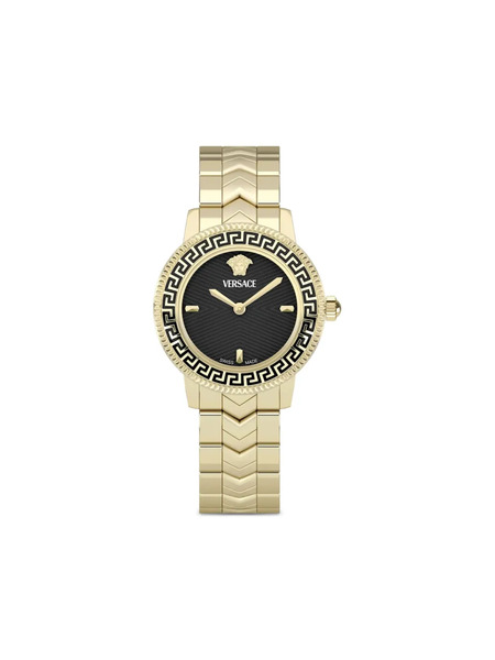  Versace Reloj V-icon De 30 Mm - Negro 