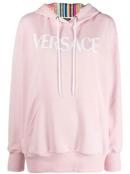  Versace Sudadera Con Capucha Y Paneles - Rosa 