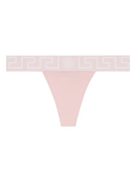  Versace Tanga Con Borde Greca - Rosa 