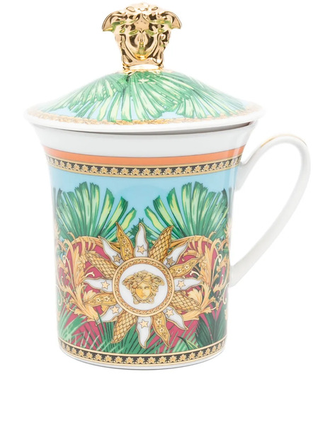  Versace Taza Jungle Animalier - Azul 