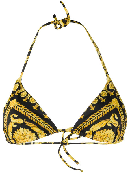  Versace Top De Bikini Barocco - Amarillo 