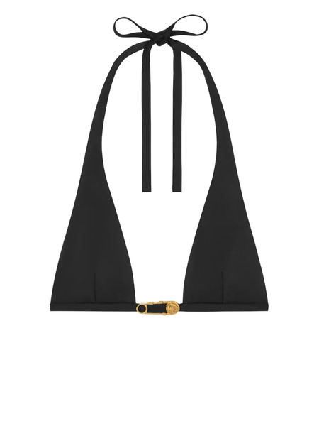  Versace Top De Bikini Safety Pin - Negro 