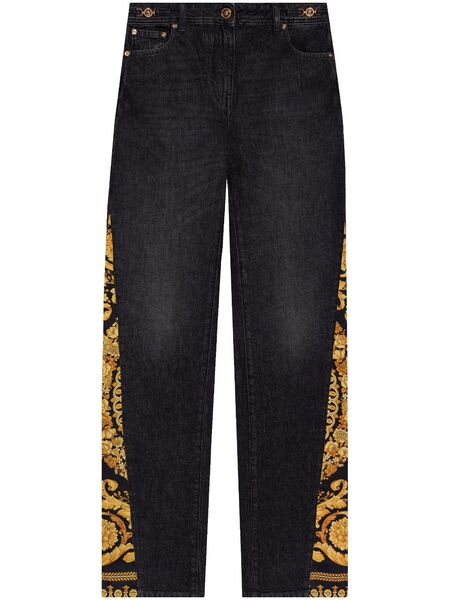  Versace Vaqueros Boyfriend Barocco - Negro 