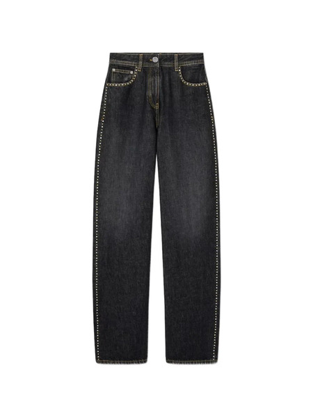  Versace Vaqueros Con Apliques - Negro 